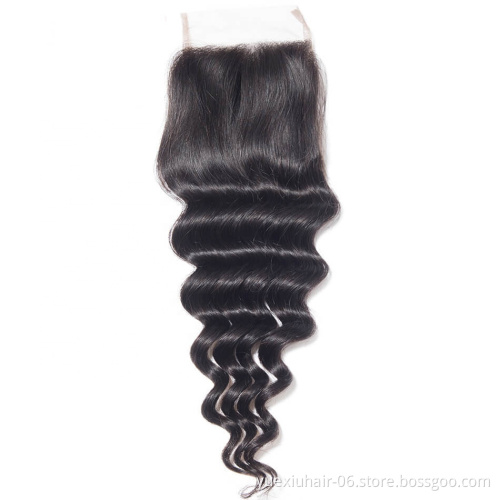 High Quality Wholesale Loose Deep Wave Unprocessed Cuticle Aligned Hair Hair Brazilian Remy Hair with Frontal Closure